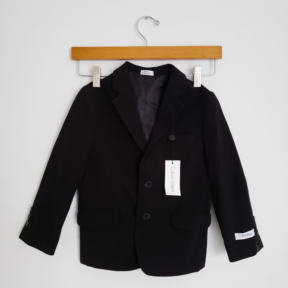 Boys Calvin Klein Suit Blazer | 5 Reg. | Black